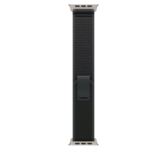 49mm Black Trail Loop - M/L - Natural Titanium Finish