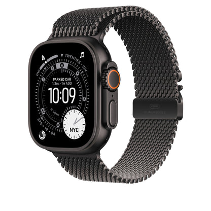 49mm Black Titanium Milanese Loop - Large